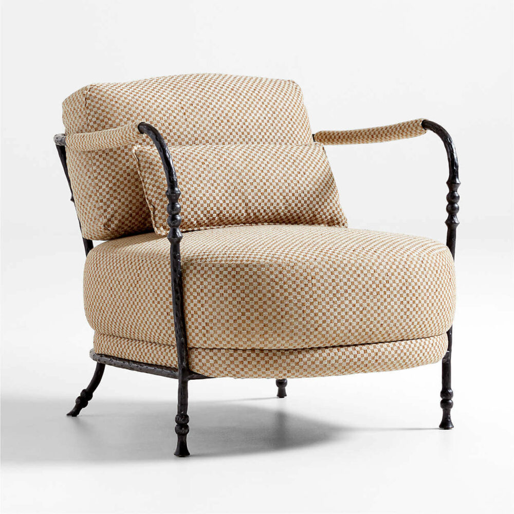 Polly Sand Brown Accent Chair - obrazek 3