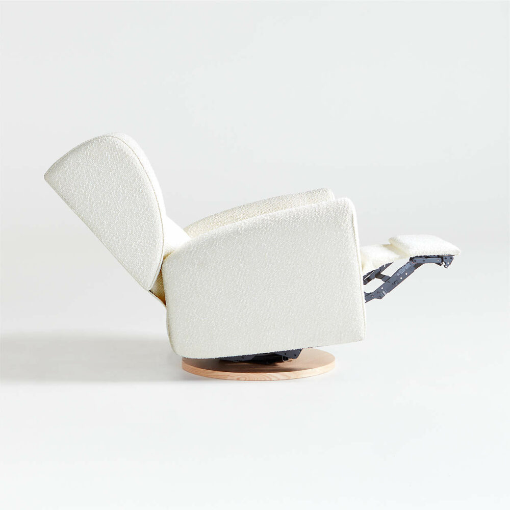Snoozer Cream Boucle Nursery Swivel - obrazek 6