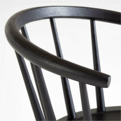 Pali Black Hardwood Dining Chair - obrazek 2